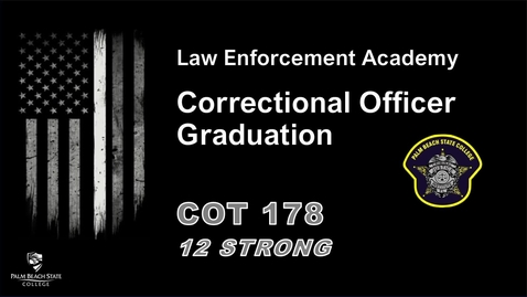 Thumbnail for Criminal  Justice COT 178 Graduation - August 29, 2024 - 5:00 PM