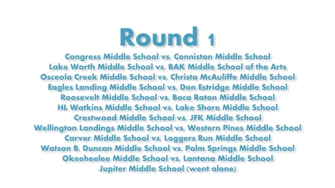 Thumbnail for 14th Annual Robotics Extravaganza Round One 2/6