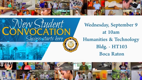 Thumbnail for entry Boca Raton - New Student Convocation 2015