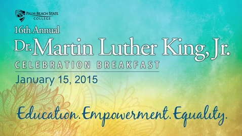 Thumbnail for entry MLK Celebration Breakfast  2015