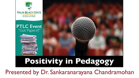 Thumbnail for entry PTLC Event: Positivity in Pedagogy