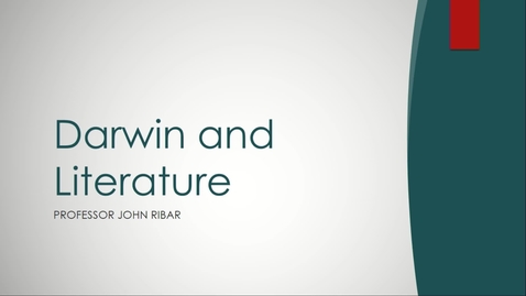 Thumbnail for 2019 Darwin Day - Darwin and Literature - John Ribar