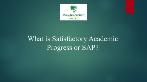 Thumbnail for Financial Aid SAP