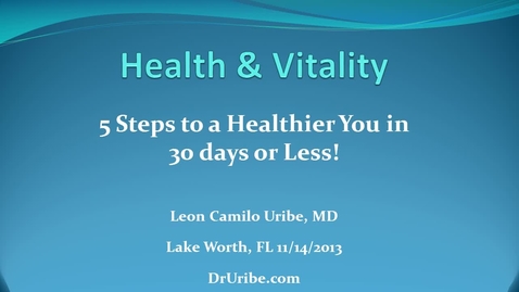 Thumbnail for entry Health-Vitality