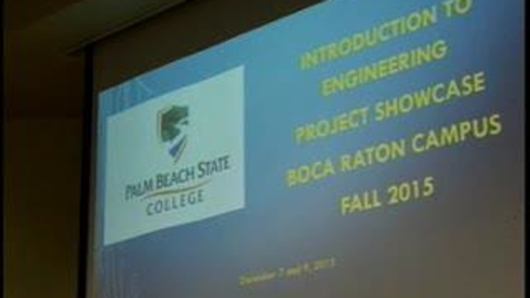 Thumbnail for entry Introduction to Enginering Project Showcase PBSC Boca Raton Campus Interview 1