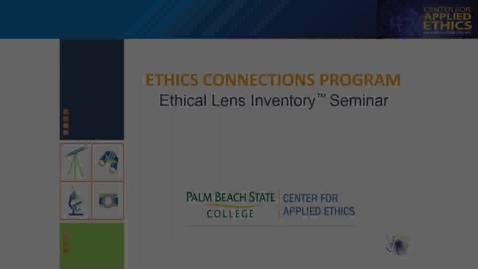 Thumbnail for entry Ethics: Ethical Lens Inventory