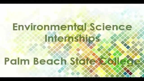 Thumbnail for entry Environmental Sciences Technology internships