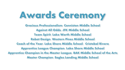 Thumbnail for 14th Annual Robotics Extravaganza Awards Ceremony 6/6