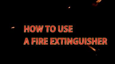 Fire extinguisher training video store