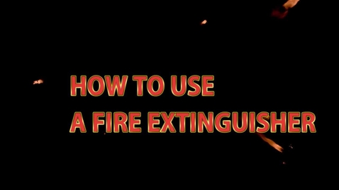 Thumbnail for Fire Extinguisher Training Video - PBSC