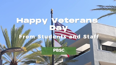 Thumbnail for Honoring Heroes: Veteran's Thank You from the Boca Raton Campus