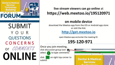 Thumbnail for entry PBSC Forum #2: New Dental &amp; Medical Services Technology Building | Oct. 2 @ 5:30pm at Lake Worth Campus - 2nd Forum Session