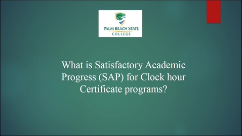 Thumbnail for Financial Aid SAP PSAV
