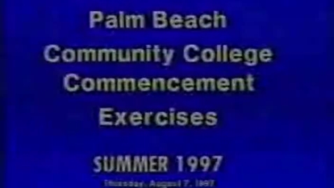 Thumbnail for entry 5-13173 Palm Beach Community College Commencement Exercises Summer 1997