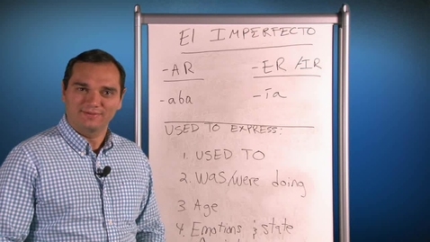 Thumbnail for entry Professor Alvarado - El Imperfecto