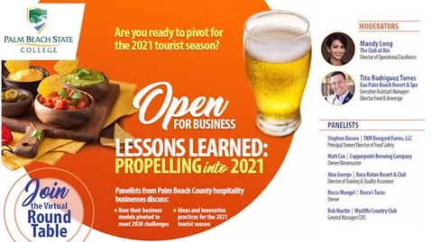 Thumbnail for October 27th, 2020 -    Open For Business - Lesson Learned  -Hospitality Roundtable #2