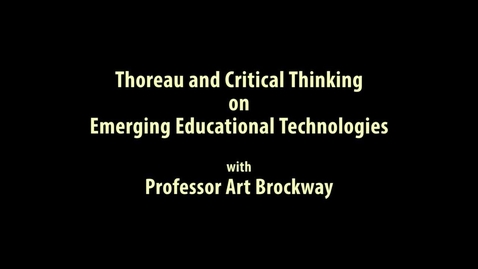 Thumbnail for entry Tech Week - Art Brockway