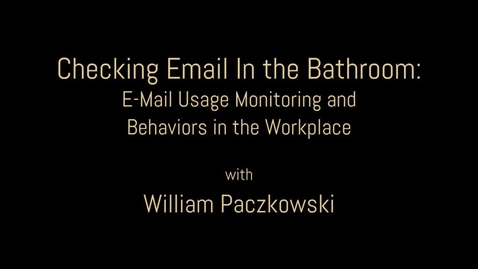 Thumbnail for entry Tech Week - William Paczkowski