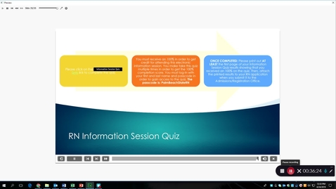 Thumbnail for RN Fall 2019 Electronic Information Session