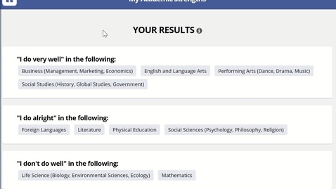 Thumbnail for entry 4.5 - Academic Strengths' Results