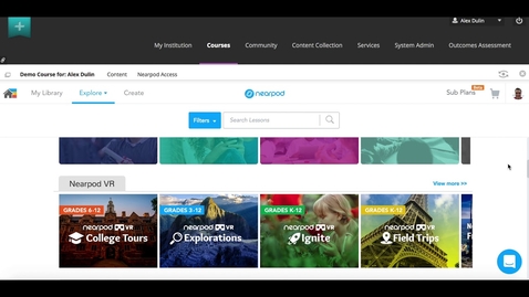 Thumbnail for Nearpod Content Tools on Blackboard