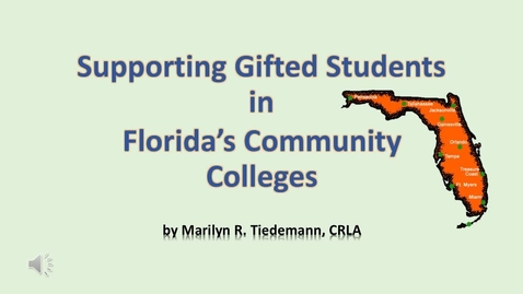 Thumbnail for entry Supporting Gifted Students
