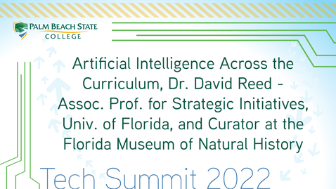 Thumbnail for entry Artificial Intelligence Across the Curriculum - Dr. David Reed