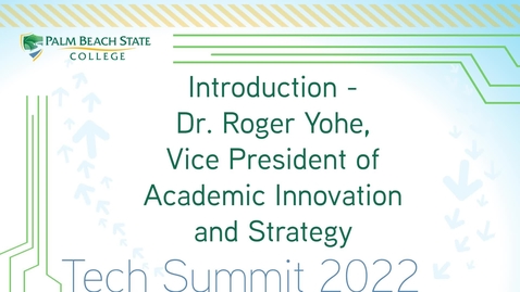 Thumbnail for entry Introduction - Dr. Roger Yohe