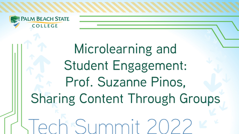Thumbnail for entry Sharing Content Through Groups - Prof. Suzanne Pinos