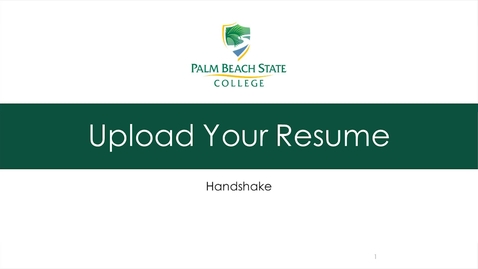 Thumbnail for 5 - Upload Your Resume