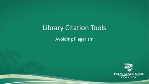 Thumbnail for entry SLS1501 Library Citation Tools