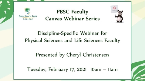 Thumbnail for Physical Sciences and Life Sciences - Virtual Labs within Canvas