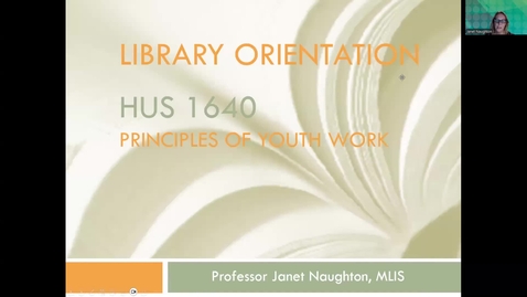Thumbnail for HUS 1640 Library Instruction