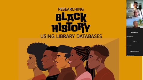 Thumbnail for entry CTLE Event  - Researching Black History Using Library Databases with Prof. Janet Naughton