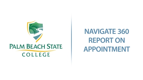 Thumbnail for EAB Navigate - Report on Appointment