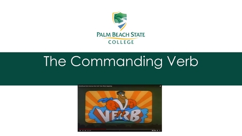 Thumbnail for entry The Commanding Verb