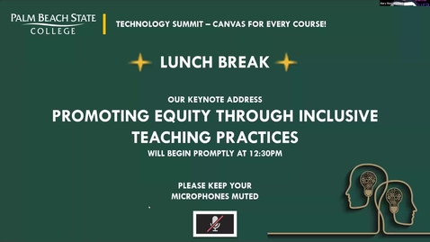 Thumbnail for entry Keynote Address - Promoting Equity Through Inclusive Teaching Practices (Include Pillar)