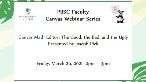 Thumbnail for Canvas Math Editor: The Good, the Bad, and the Ugly