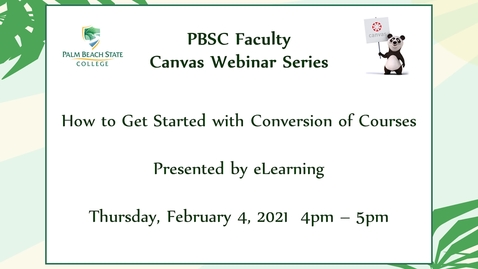 Thumbnail for How to Get Started with Conversion of Courses
