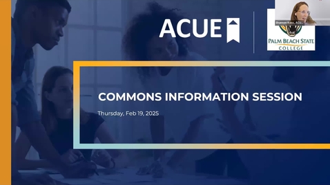 Thumbnail for Introduction to ACUE Commons: A Virtual Info Session for PBSC Faculty