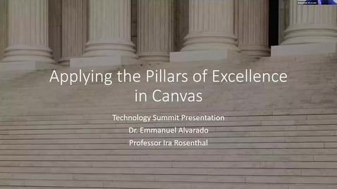 Thumbnail for entry Applying the Pillars of Instructional Excellence (P.I.E.) in Canvas
