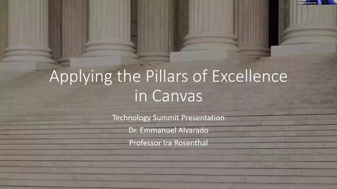 Thumbnail for Applying the Pillars of Instructional Excellence (P.I.E.) in Canvas