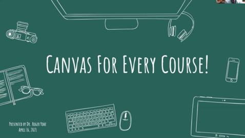 Thumbnail for entry Canvas for Every Course!