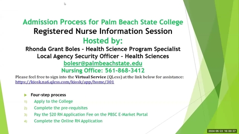 Thumbnail for Registered Nurse Information Session 2024