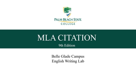 Thumbnail for MLA 9th Workshop