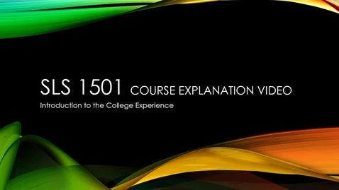 Thumbnail for entry SLS1501 Hybrid Course Explanation Video