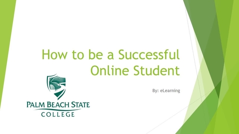 Thumbnail for entry How to be a Successful Online Student.2