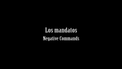 Thumbnail for 15 - Negative Commands