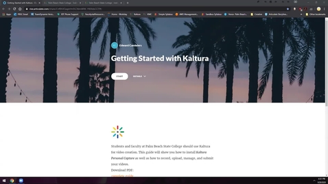 Thumbnail for Getting Started with Kaltura