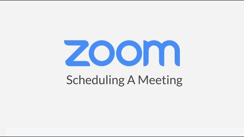 Thumbnail for entry Scheduling A Meeting